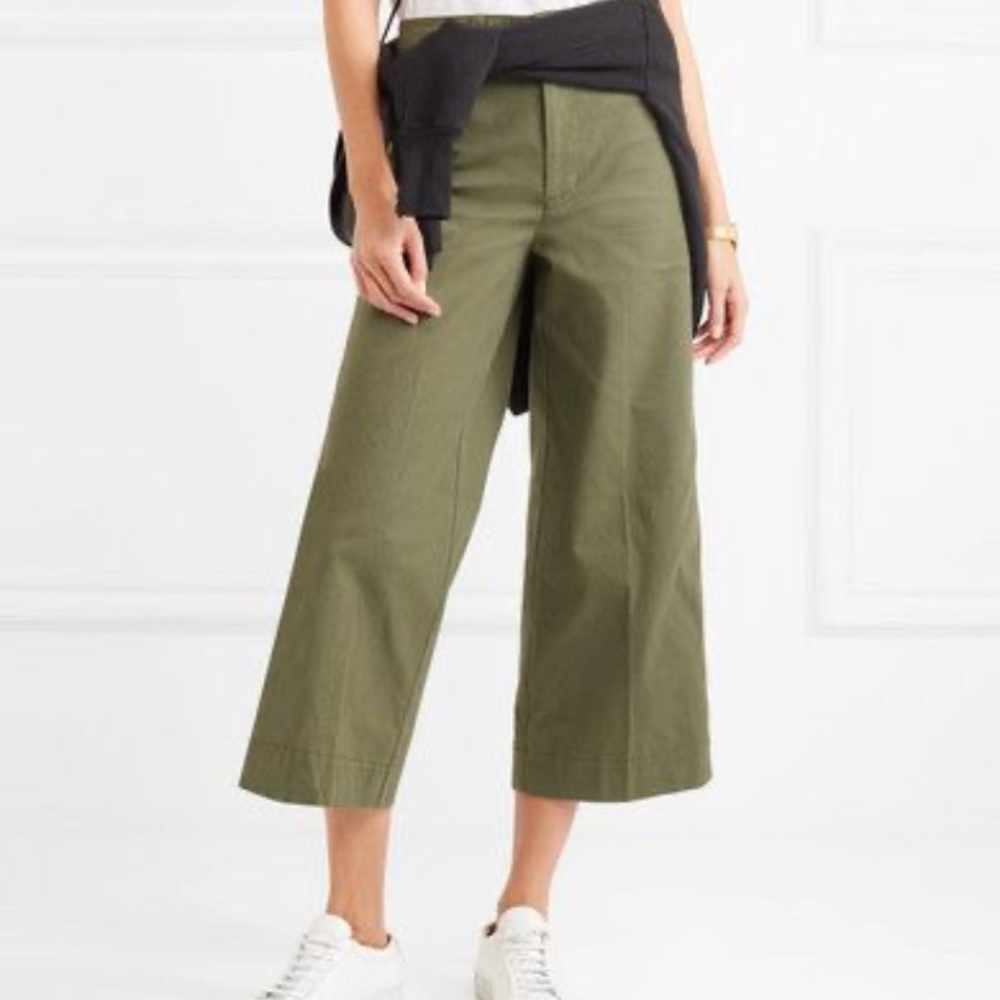 MADEWELL Langford Wide-leg cropped pants